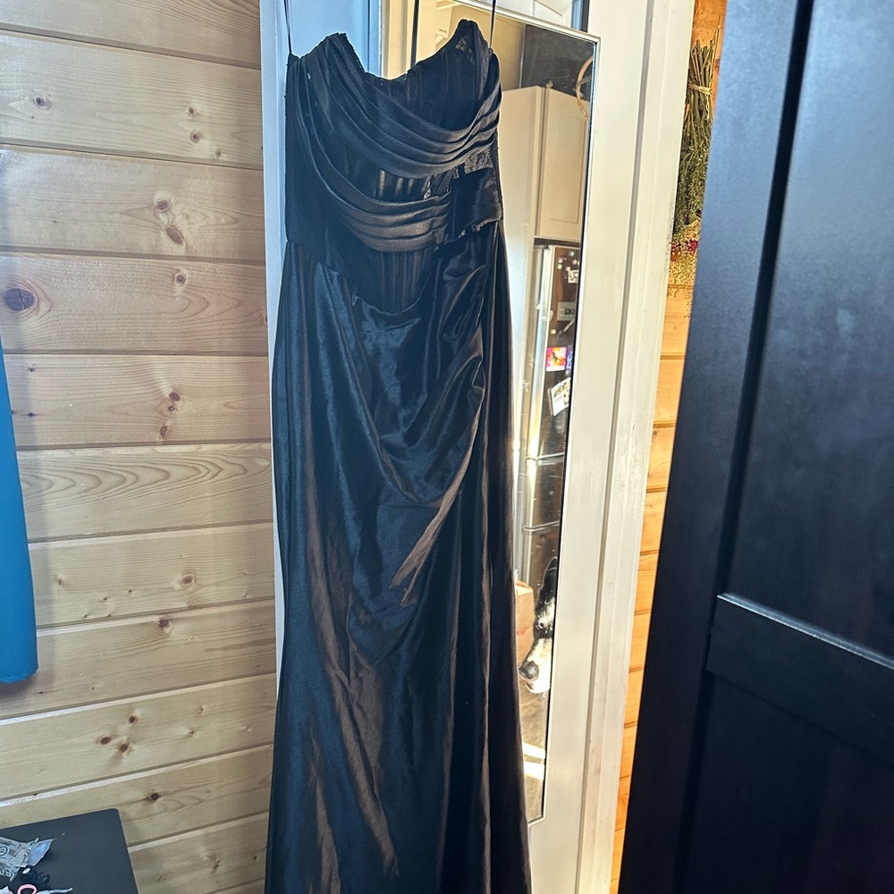 Black corset gown